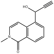 5-(1-羟基丙-2-炔-1-基)-2-甲基异喹啉-1(2H)-酮, 2714373-42-7, 结构式