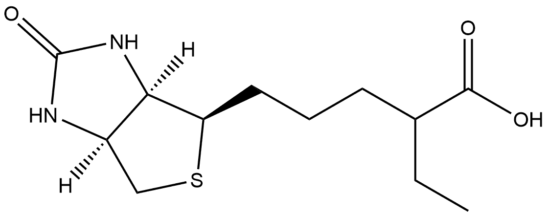 1H-Thieno[3,4-d]imidazole-4-pentanoic acid, α-ethylhexahydro-2-oxo-, (3aR,4R,6aS)-rel-|吡哆素杂质9钡盐(吡哆素EP杂质H钡盐)