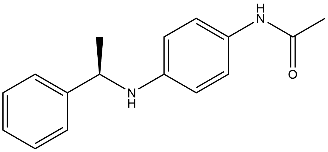 N-[4-[[(1R)-1-Phenylethyl]amino]phenyl]acetamide Struktur