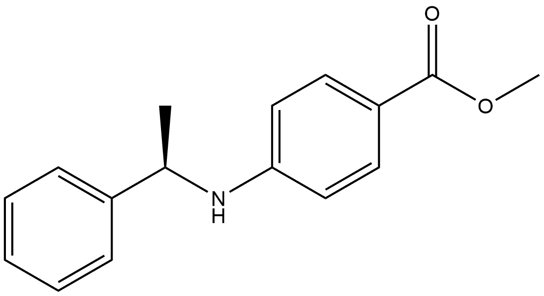 Methyl 4-[[(1R)-1-phenylethyl]amino]benzoate Struktur