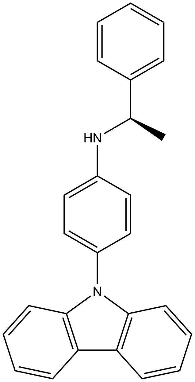 (αR)-N-[4-(9H-Carbazol-9-yl)phenyl]-α-methylbenzenemethanamine Structure