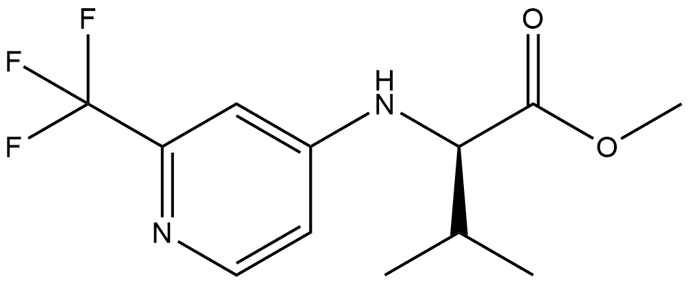 N-[2-(Trifluoromethyl)-4-pyridinyl]-D-valine methyl ester Structure