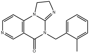 Imidazo[1,2-a]pyrido[3,4-e]pyrimidin-5(1H)-one, 2,4-dihydro-4-[(2-methylphenyl)methyl]- Structure