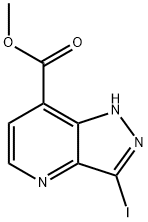 Methyl 3-iodo-1H-pyrazolo[4,3-b]pyridine-7-carboxylate Struktur
