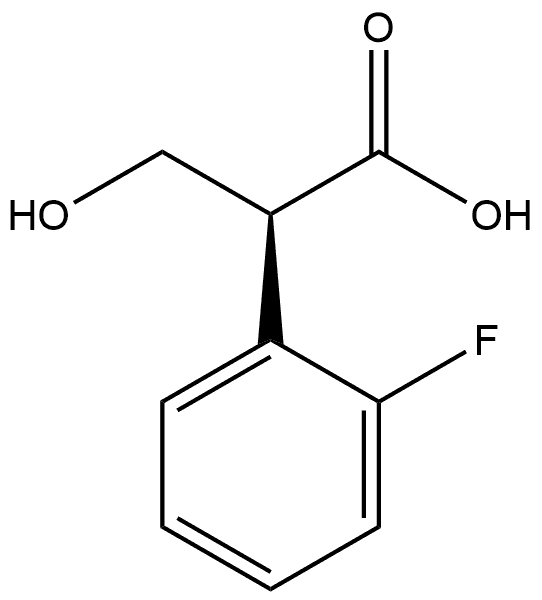 (S)-2-(2-氟苯基)-3-羟基丙酸, 2720673-95-8, 结构式