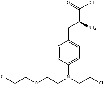 L-Phenylalanine, 4-[[2-(2-chloroethoxy)ethyl](2-chloroethyl)amino]- Struktur