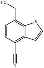 7-(羟甲基)苯并[B]噻吩-4-腈, 2725741-69-3, 结构式