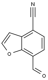 7-甲酰基苯并呋喃-4-甲腈, 2725742-01-6, 结构式