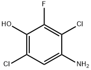 4-氨基-3,6-二氯-2-氟苯酚, 2725749-77-7, 结构式