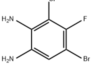 5-bromo-3-chloro-4-fluorobenzene-1,2-diamine Struktur