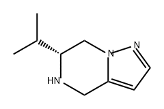 (R)-6-异丙基-4,5,6,7-四氢吡唑并[1,5-A]吡嗪, 2728727-61-3, 结构式