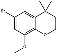 6-Bromo-3,4-dihydro-8-methoxy-4,4-dimethyl-2H-1-benzopyran Structure