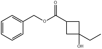 3-乙基-3-羟基环丁烷-1-甲酸苄酯, 2730887-84-8, 结构式