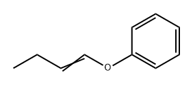 Benzene, (1-buten-1-yloxy)- Struktur