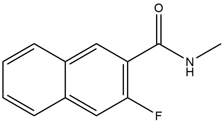 3-Fluoro-N-methyl-2-naphthalenecarboxamide Structure