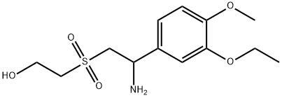 Ethanol, 2-[[2-amino-2-(3-ethoxy-4-methoxyphenyl)ethyl]sulfonyl]- Struktur