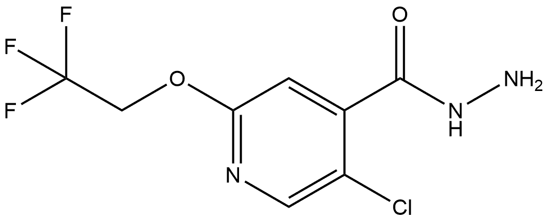 5-Chloro-2-(2,2,2-trifluoroethoxy)-4-pyridinecarboxylic acid hydrazide Structure