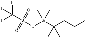 Methanesulfonic acid, 1,1,1-trifluoro-, (1,1-dimethylbutyl)dimethylsilyl ester Structure