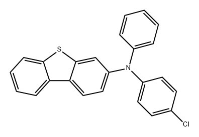 3-二苯并噻吩胺,N-(4-氯苯基)-N-苯基-,2734724-48-0,结构式