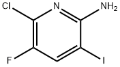 6-氯-5-氟-3-碘吡啶-2-胺, 2734861-54-0, 结构式