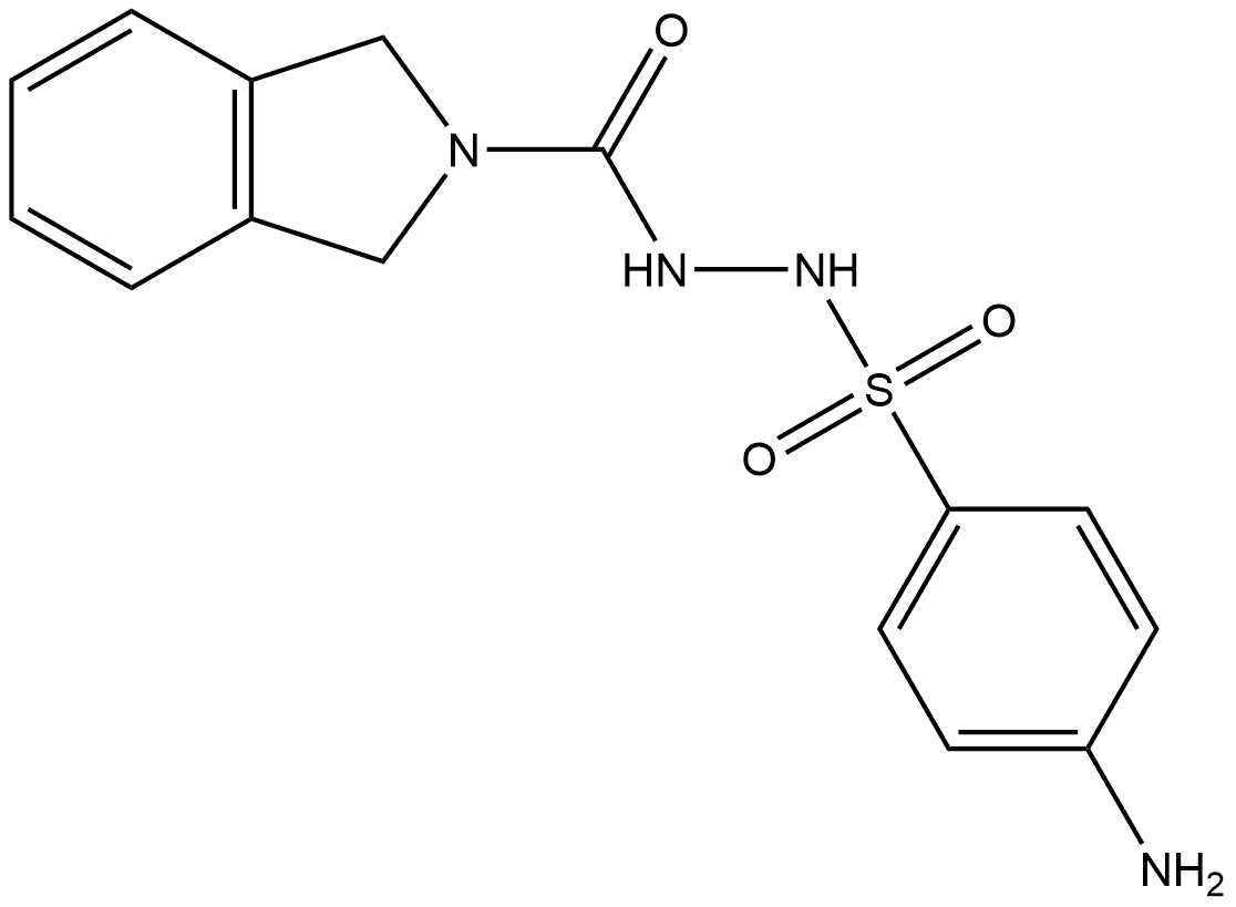 4-amino-N'-(isoindoline-2-carbonyl)benzenesulfonohydrazide 结构式