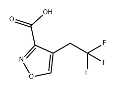 3-Isoxazolecarboxylic acid, 4-(2,2,2-trifluoroethyl)- Structure