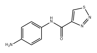 N-(4-Aminophenyl)-1,2,3-thiadiazole-4-carboxamide 结构式