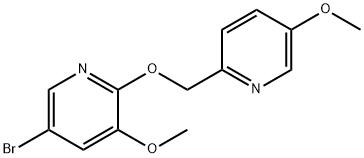 5-Bromo-3-methoxy-2-[(5-methoxy-2-pyridinyl)methoxy]pyridine Struktur