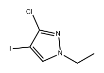 3-氯-1-乙基-4-碘吡唑 结构式