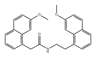 1-Naphthaleneacetamide, 7-methoxy-N-[2-(7-methoxy-1-naphthalenyl)ethyl]- Structure