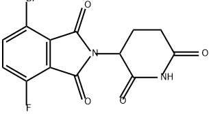 1H-Isoindole-1,3(2H)-dione, 4-bromo-2-(2,6-dioxo-3-piperidinyl)-7-fluoro- Structure