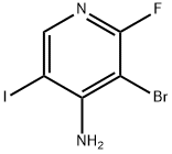 3-溴-2-氟-5-碘吡啶-4-胺 结构式