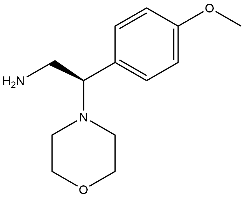 (R)-2-(4-methoxyphenyl)-2-morpholinoethan-1-amine 结构式