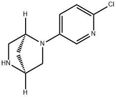 2,5-Diazabicyclo[2.2.1]heptane, 2-(6-chloro-3-pyridinyl)-, (1S,4S)-,274686-37-2,结构式