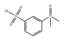 Benzenesulfonyl chloride, 3-(dimethylphosphinyl)- Structure