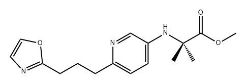 Alanine, 2-methyl-N-[6-[3-(2-oxazolyl)propyl]-3-pyridinyl]-, methyl ester,2750374-78-6,结构式