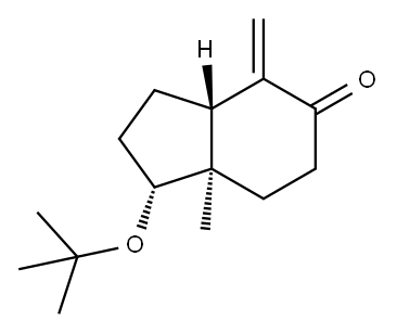 5H-Inden-5-one, 1-(1,1-dimethylethoxy)octahydro-7a-methyl-4-methylene-, (1R,3aS,7aR)-rel- 结构式