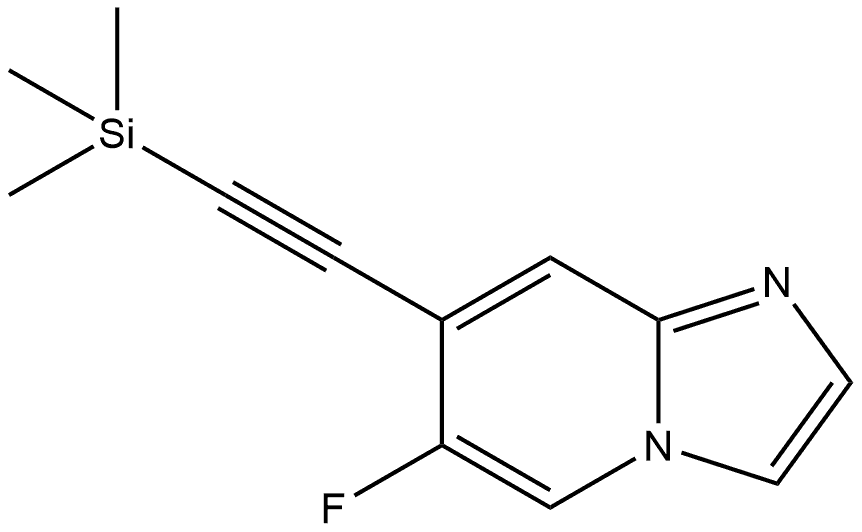 6-Fluoro-7-[2-(trimethylsilyl)ethynyl]imidazo[1,2-a]pyridine Structure