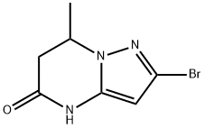 2-溴-7-甲基-6,7-二氢吡唑并[1,5-A]嘧啶-5(4H)-酮 结构式