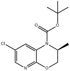 (S)-7-氯-2-甲基-2,3-二氢1H-吡啶并[2,3-B][1,4]噁嗪-1-羧酸叔丁酯, 2750617-51-5, 结构式