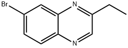 7-溴-2-乙基喹喔啉, 2750709-07-8, 结构式