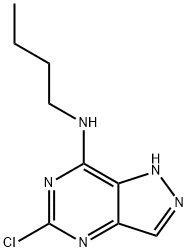 1H-Pyrazolo[4,3-d]pyrimidin-7-amine, N-butyl-5-chloro- Structure