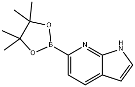 6-(4,4,5,5-四甲基-1,3,2-二氧硼杂环戊烷-2-基)-1H-吡咯并[2,3-B]吡啶,2751661-09-1,结构式
