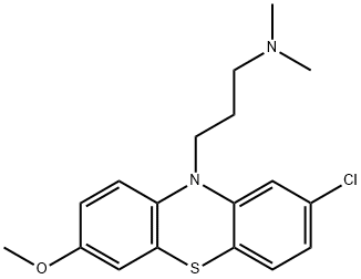 2-Chloro-7-methoxy-N,N-dimethyl-10H-phenothiazine-10-propan-1-amine Structure