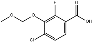 4-Chloro-2-fluoro-3-(methoxymethoxy)benzoic acid Structure