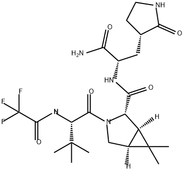 (1R,2S,5S)-N-((S)-1-amino-1-oxo-3-((S)-2-oxopyrrolidin-3-yl)propan-2-yl)-3-((S )-3,3-二甲基-2-(2,2,2-三氟乙酰胺基)丁酰基)-6,6-二甲基-3-氮杂双环[3.1.0]己烷-2-甲酰胺