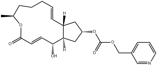 Carbonic acid, (1R,2E,6S,10E,11aS,13S,14aR)-1,6,7,8,9,11a,12,13,14,14a-decahydro-1-hydroxy-6-methyl-4-oxo-4H-cyclopent[f]oxacyclotridecin-13-yl 3-pyridinylmethyl ester|化合物 CHNQD-01255