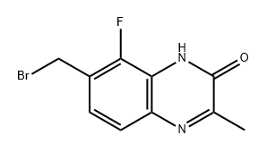 2(1H)-Quinoxalinone, 7-(bromomethyl)-8-fluoro-3-methyl- Structure