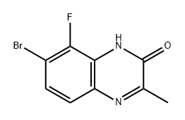 2(1H)-Quinoxalinone, 7-bromo-8-fluoro-3-methyl- Structure
