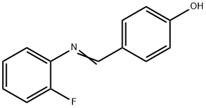 Phenol, 4-[[(2-fluorophenyl)imino]methyl]- Struktur